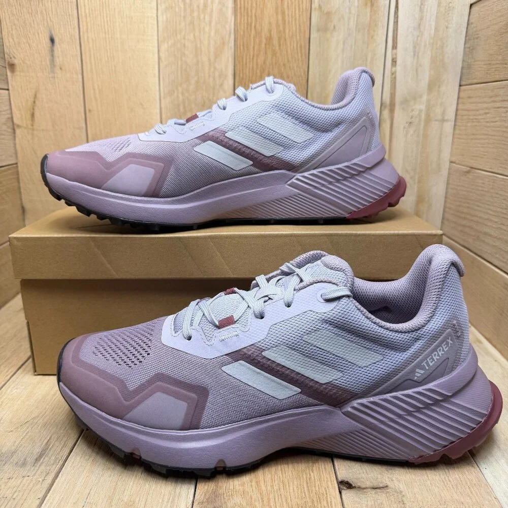 Adidas Terrex Soulstride Trail Running Shoes Purple/Burgundy IH3450 Women’s Sz 9 - Picture 1 of 14